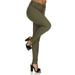 Cover Girl Cute High Rise Waist Yoga Super Stretch Pencil Skinny Junior, Light Olive, 13