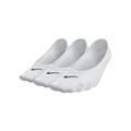 Nike Everyday Lightweight Footie Training Socks, Nike, White/Black, Size Small