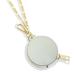 Jocestyle Women Pendant Bag Round Kids Mini Wallet Mirror PU Coin Purses (Grey White)