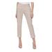 Tommy Hilfiger Womens Cropped Mid-Rise Khaki Pants