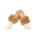 Women's Clothing Accessories, Faux Fur Cuffs, 1 pair, Light Brown