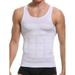 Mens Compression Undershirts Ultra Slimming Body Shaper Belly Control Vest Workout Active Gynecomastia Tank Tops