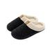 2 Pairs Lionstill Women's Christmas Foam Anti-Skid Plush Fleece Lined Slippers House Shoes