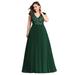 Ever-Pretty Womens Vintage Floral Lace Long Evening Party Bridesmaid Dresses for Women 73442 Green US 4