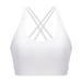 LAPA Women's Sports Bra 1-3 Pack Criss-Cross Back Padded Strappy Yoga Crop Top