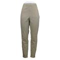 H by Halston Women's Pants Sz 16 Regular Knit Denim Ankle W/ Zip Detail A351208