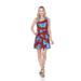 Floral Crystal Dress Burgundy M