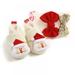 Hazel Tech Baby First Walk Shoes Girl Boy Soft Anti-slip Shoes Christmas Deer Santa Claus Cute Baby Shoes+2 Headbandsâ€‹ Or 2 Socks Suit