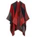 Tuscom Women Knitted Cashmere Capes Shawl Cardigans Sweater Coat