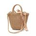 Women Straw Basket Woven Tote Handbag Summer Beach Crossbody Shoulder Bag Tote
