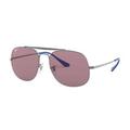 Ray-Ban RB3561-9106W0 General Pop Gunmetal Aviator Purple Classic Polarized Lens Sunglasses