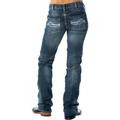 Cowgirl Tuff Co Womens Don't Fence Me In Jeans 34 Regular Medium Wash