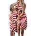 Bellella Mom Daughter Matching Midi Dresses Women USA Flag Print Sleeveless Tank Dresses With Pocket Summer Beach Vacation T Shirt Dresses