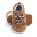 Baby Boys Non-Slip Lace Up Crib Shoes Toddler Corduroy Snow Boots Shoes