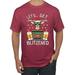 Lets Get Blitzened Deer With Beer Christmas Men's Graphic T-Shirt, Vintage Heather Red, 5XL