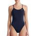 Nike Women's Solid Cut-Out Back One Piece Swimsuit