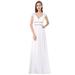 Ever-Pretty Womens Plus Size Open Back Long Formal Evening Prom Homecoming Dresses for Women 86972 White US20