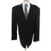 Pre-ownedGiorgio Armani Mens Wool Notched Collar Three Button Blazer Black Size 46