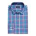 CLUBROOM Mens Blue Collared Classic Fit Cotton Dress Shirt 17- 32/33