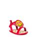 First Steps by Stepping Stones Smiley Patch Baby Soft Sole Ankle-Strap Sandal (Infant Girls)