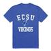 W Republic 539-297-RYL-02 Elizabeth City State University Arch T-Shirt, Royal Blue - Medium