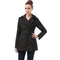 BGSD Women's Evelyn Waterproof Classic Hooded Short Trench Coat