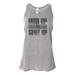 Mud Up Or Shut Up, Mudding Tank Top, Racerback Tank Top, 4 Wheeling, Sublimation, Soft Bella Tank, Workout Tank, Tank Top, Fitness, 4x4, Athletic Grey, EXTRA SMALL