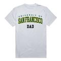 USFCA University of San Francisco Dons College Dad T-Shirt White Medium