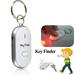 LED Beeping Flashing Light Key Finder Find Lost keychain Whistle Sound Control Keyring Gift