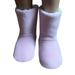 LUXUR Unisex Slipper Boots Fur Lined Winter Warm Thermal Ankle Bootie Shoes