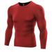 Hazel Tech-Mens compression Shirts Long Sleeve Compression Shirts, Athletic Base Layer Top, Gear Running T-Shirt Under Base Layer Top Tights Sports T-shirts