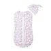 Seyurigaoka Newborn Baby Cotton Zipper Swaddle Blanket Wrap Sleeping Bag Sleepsacks 0-6M