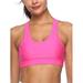 Women Seamless Jogger Yoga Crop Top Comforts Pads Sports Bra Racer Back Impact Workout Yoga Gym Sports Bra Tops