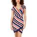 Crave Fame by Almost Famous Womens Juniors Mini Faux-Wrap Wrap Dress