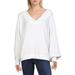 Free People Womens Westend V-Back Waffle Thermal Top