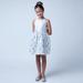 Sweet Kids Girls Silver Sequin Mesh Special Occasion Easter Dress 7-16