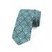 Damask Necktie, Blue Floral Pattern, Dress Tie, 3.7", Blue White, by Ambesonne