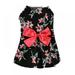 Summer Pet Floral Princess Dress Skirt For Dogs Skirt Princess Wedding Dressesï¼ŒBlack,M