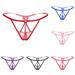 IOAOAI G-String,Sexy Lace Strap G-String Hollow out Elastic Thong Underwear Women's Underpants