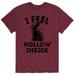 I Feel Hollow Inside - Men's Short Sleeve Graphic T-Shirt