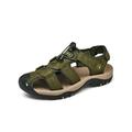 Fangasis Mens Closed Toe Sandals Walking Touch Strap Summer Beach Gladiator Shoes Size 6-14