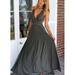 Women's high-end temperament multi-wear cross-halter bandage dress long skirt dress OLRIK LQ2035