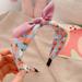 Cutelove Fashion Hair Scrunchies Ponytail Holder Bow Elastic Hair Accessories For Bow Tie Hair Band Ribbon Headwear