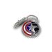 The WINTER SOLDIER & CAPTAIN AMERICA Keychain, Official Marvel Studios Disney+ THE FALCON & THE WINTER SOLDIER Keychain