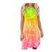 WomenÂ´s Summer Sleeveless Colorful Print Beachwear Dress Short Mini Dress Casual Dress