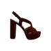 Michael Michael Kors Women's Shoes audrina Suede Peep Toe Casual Slingback Sandals