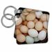 3dRose Chicken Eggs by Angelandspot - Key Chains, 2.25 by 2.25-inch, set of 2