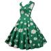 Tailored Women Sleeveless 1950S Housewife Evening Party Prom Dress
