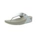 Fitflop Womens Lulu Mirror Wedge Thong Sandals