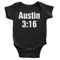 Official WWE Authentic Stone Cold Steve Austin "3:16" Baby Creeper Black Small